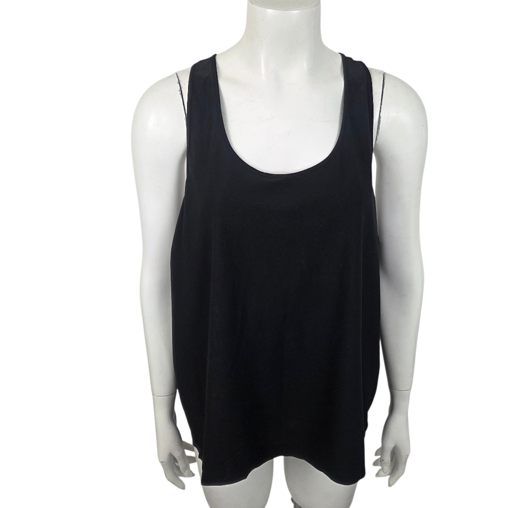 Athleta Nova Athletic Racerback Tank Top NEW Womens XL Black Workout Gym Shirt - Picture 2 of 13